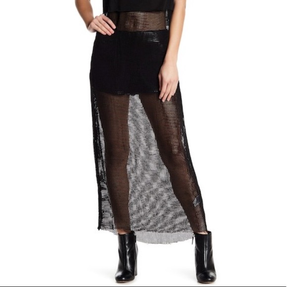 NWT One Teaspoon Mesh Maxi Dress - Picture 3 of 8